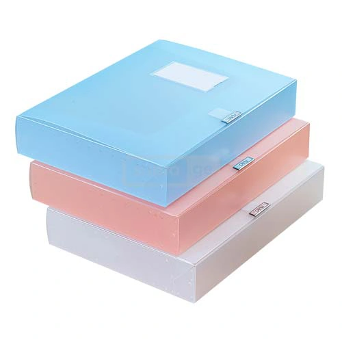 DELI-დელი A4 პლასტიკური სასაბუთე ყუთი 550-ფურცელზე 55მმ No.63211